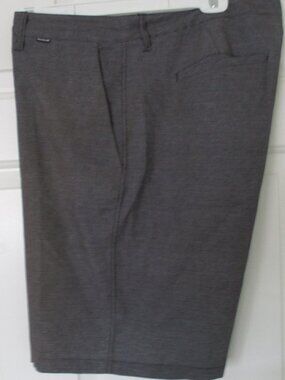 Hurley Mens Flat Front Gray Short Pant NWOT - Size 38W*